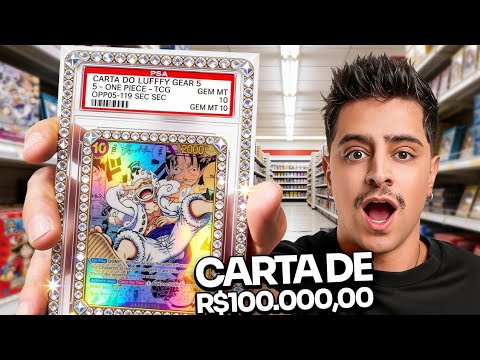 IMPOSSÍVEL!! TIRAMOS A CARTA DE R$100.000 REAIS DO ONE PIECE!